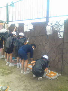 卒業記念壁画制作